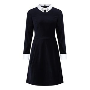 NWT Ted Baker Cheryll Navy Blue Velvet Dress